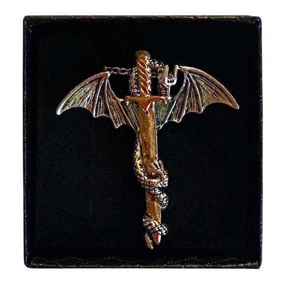 Dragon Jewelry Set – Fantasy Necklace & Bracelet, Gothic Medieval Accessories - Picture 7 of 9